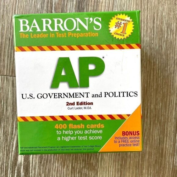 Barons AP US government flash cards - Picture 1 of 5